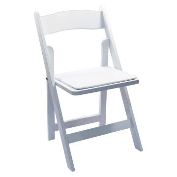 Image of White Folding Chair